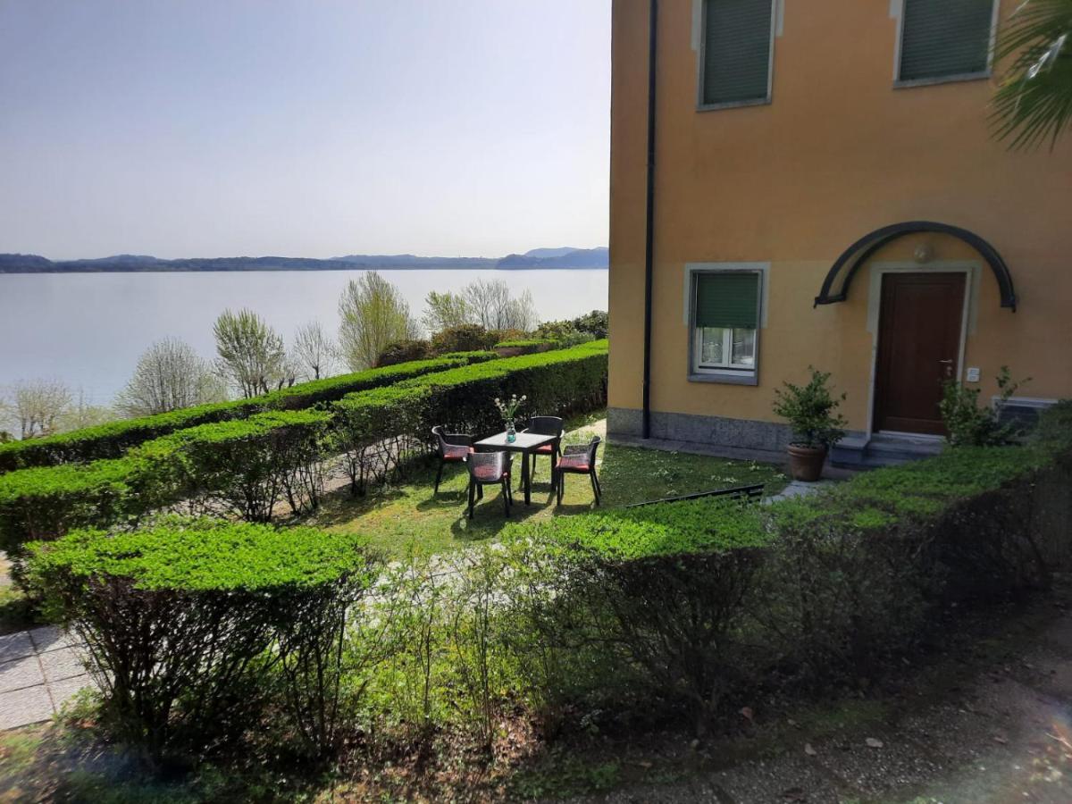 Appartamento GIOIOSA 2 con giardino e vista Lago Maggiore Belgirate Esterno foto