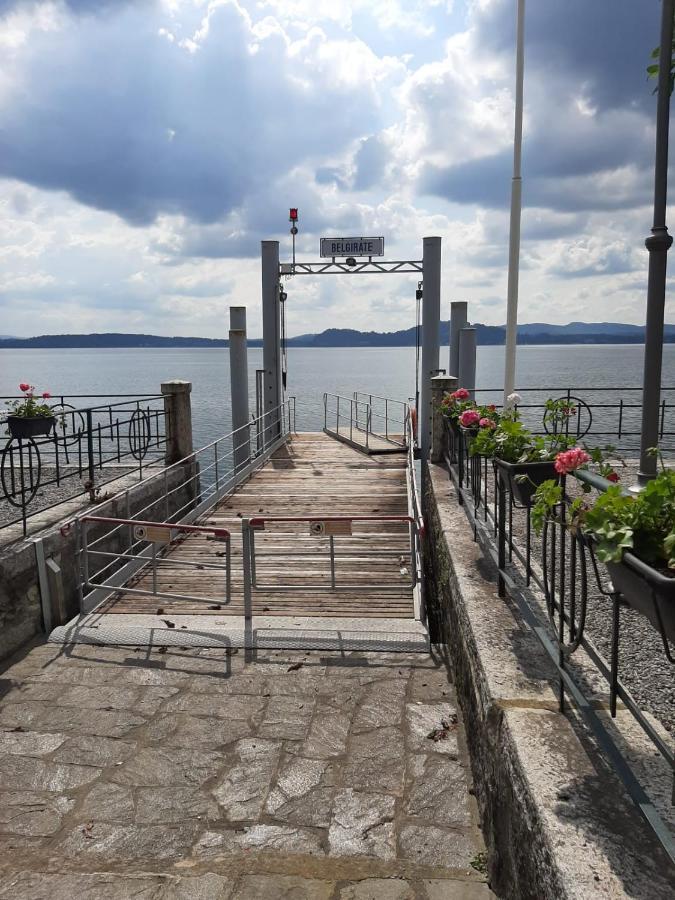Appartamento GIOIOSA 2 con giardino e vista Lago Maggiore Belgirate Esterno foto